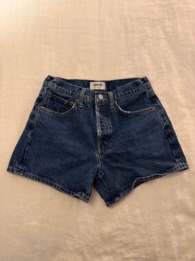 Agolde Parker Long Denim Shorts